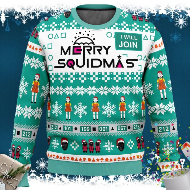 Merry Squidmas Squid Game Christmas Sweater