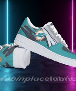 Miami Dolphins Football Air Force 1 Shoes 223RB-NAF