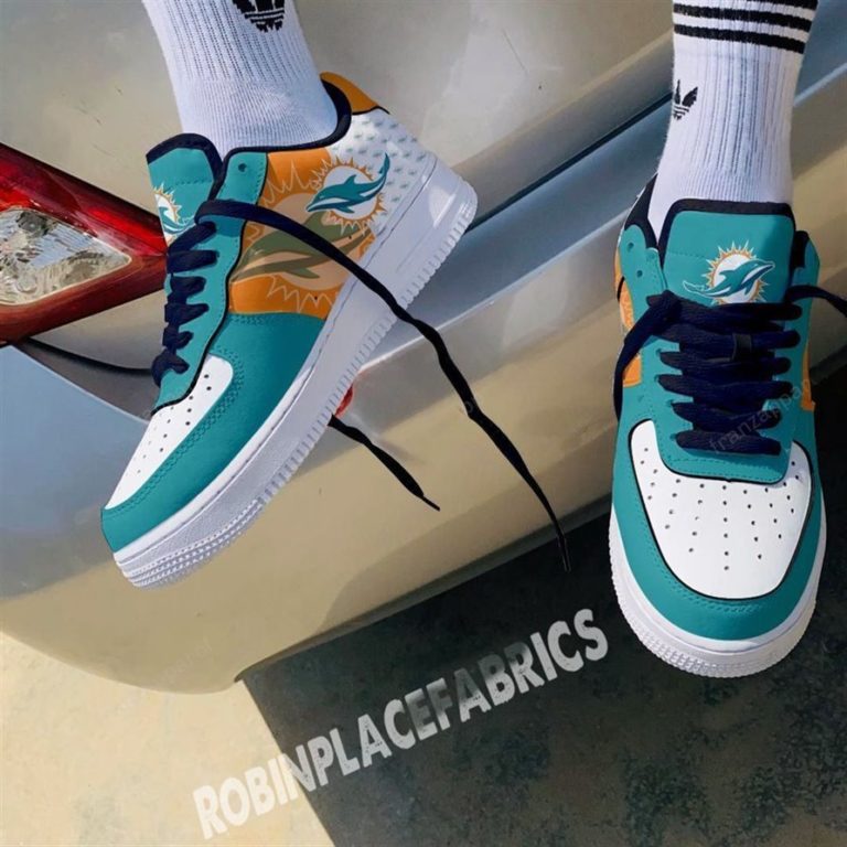 [Limited] Miami Dolphins Team AF 1 Sneakers 23RB-NAF
