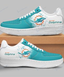 Miami Dolphins White Sole AF 1 Sneakers 003RB-NAF