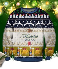 Michelob Ultra Beer Knitting Pattern 3d Print Ugly Sweatshirt Michelob Ultra Beer Knitting Pattern 3d Print Ugly Sweatshirt