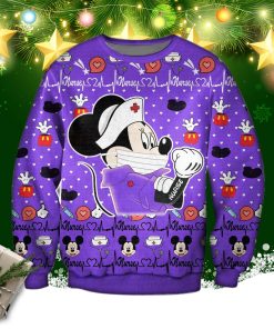 Mickey Nurse Ugly Christmas Sweater