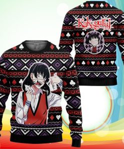 Midari Ikishima Ugly Christmas Sweater Anime Kakegurui Xmas Gifts