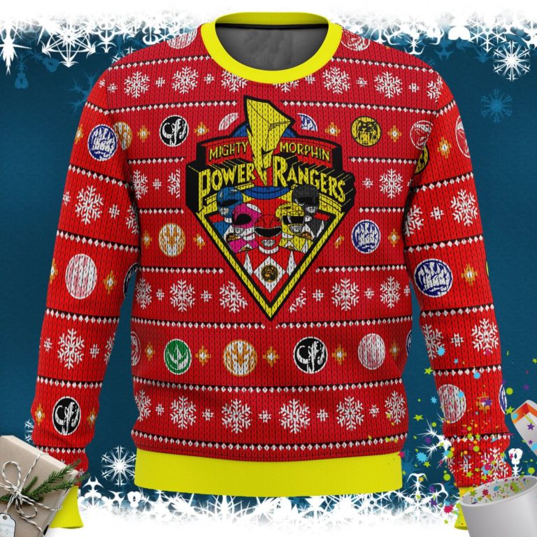 Mighty Morphin Power Rangers Ugly Christmas Sweater