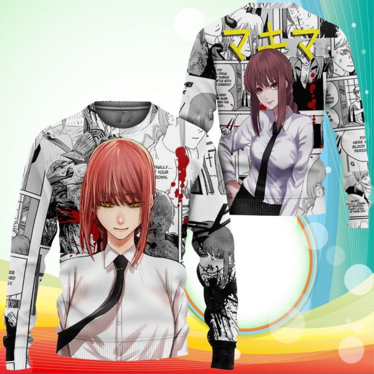 Mikima Sweatshirt Manga Style Chainsaw Man Anime Jacket Shirt