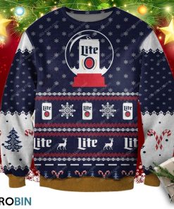 Miller Lite Ugly Christmas Sweatshirt