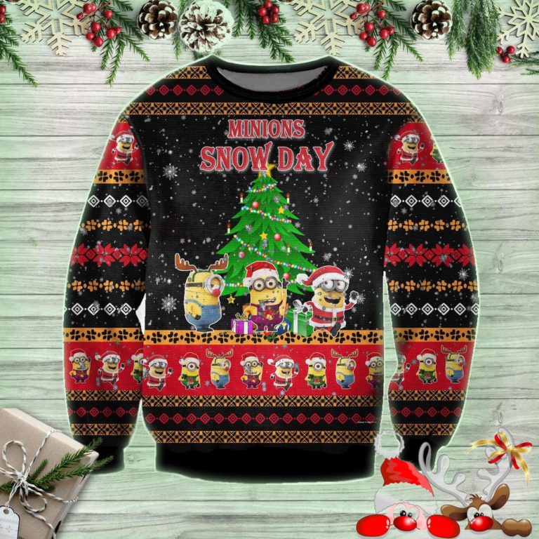 Minions Snow Day Ugly Christmas Sweatshirt