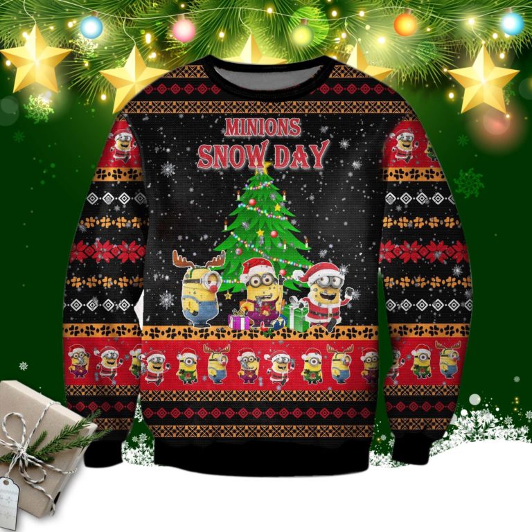 Minions Snow Day Ugly Christmas Sweatshirt