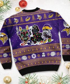Minnesota Vikings Star Wars Christmas Ugly Sweater Minnesota Vikings Star Wars Christmas Ugly Sweater