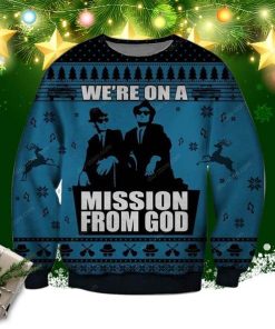 Mission From God 3d Print Ugly Christmas Sweater, Sweatshirt