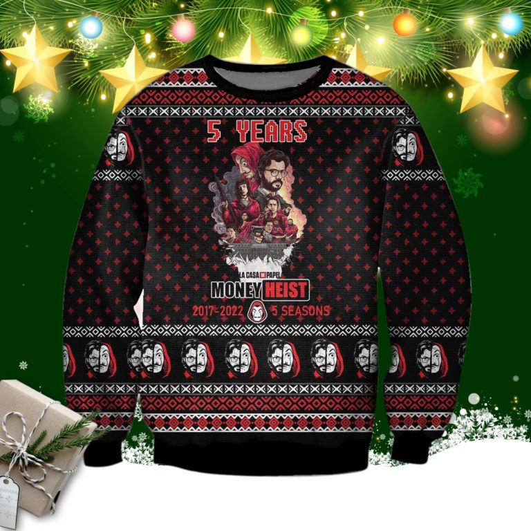 Money Heist Ugly Christmas Sweatshirt