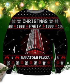Nakatomi Plaza 3d Print Ugly Christmas Sweater