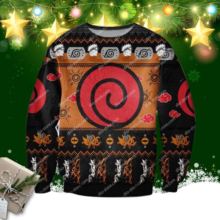 Naruto Knitting Pattern 3d Print Ugly Christmas Sweatshirt, Sweater