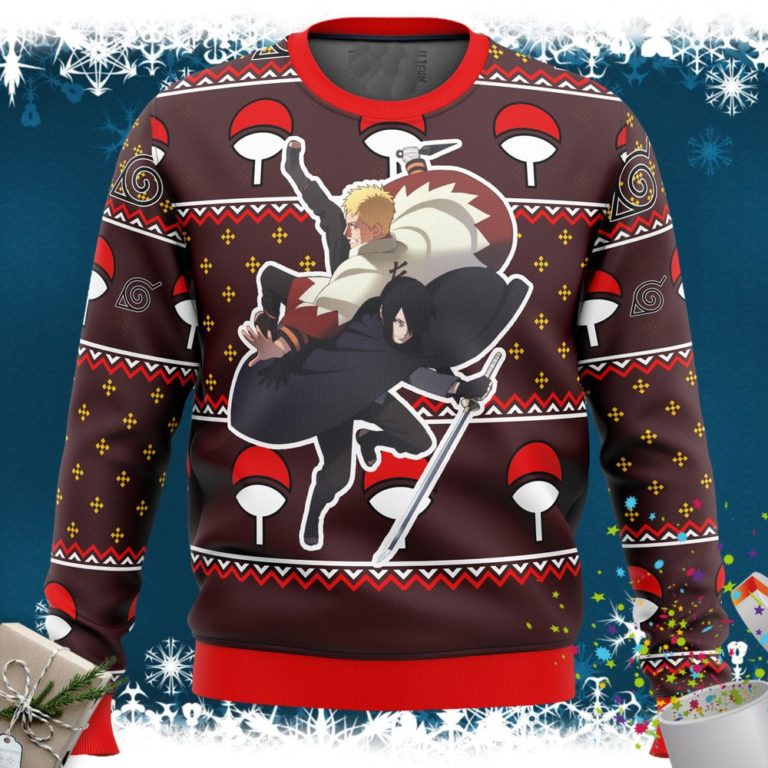 Naruto Sasuke Grown Ugly Christmas Sweater