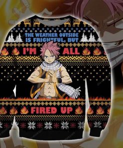 Natsu Dragneel Knitting Pattern 3d Print Ugly Sweater