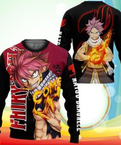Natsu Dragneel Sweatshirt Fairy Tail Anime Sweater Natsu Dragneel Sweatshirt Fairy Tail Anime Sweater