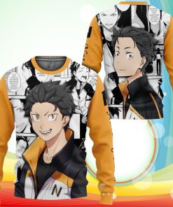 Natsuki Subaru Sweatshirt ReZero kara Hajimeru Isekai Seikatsu Anime 3D Printed Sweater