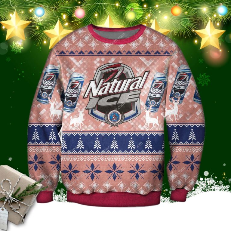 Natural Ice Beer Ugly Christmas Sweatshirt