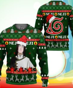 Neji Hyuga Ugly Christmas Sweater Naruto Anime Xmas Gifts