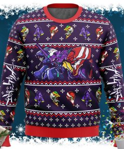 Neon Genesis Evangelion Evas Ugly Christmas Sweater