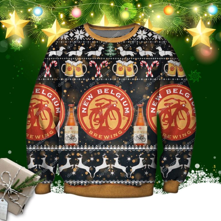 New Belgium Brewing Knitting Pattern 3d Print Ugly Sweatshirt