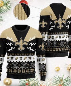 New Orleans Saints Team 3D Christmas Ugly Sweater New Orleans Saints Team 3D Christmas Ugly Sweater