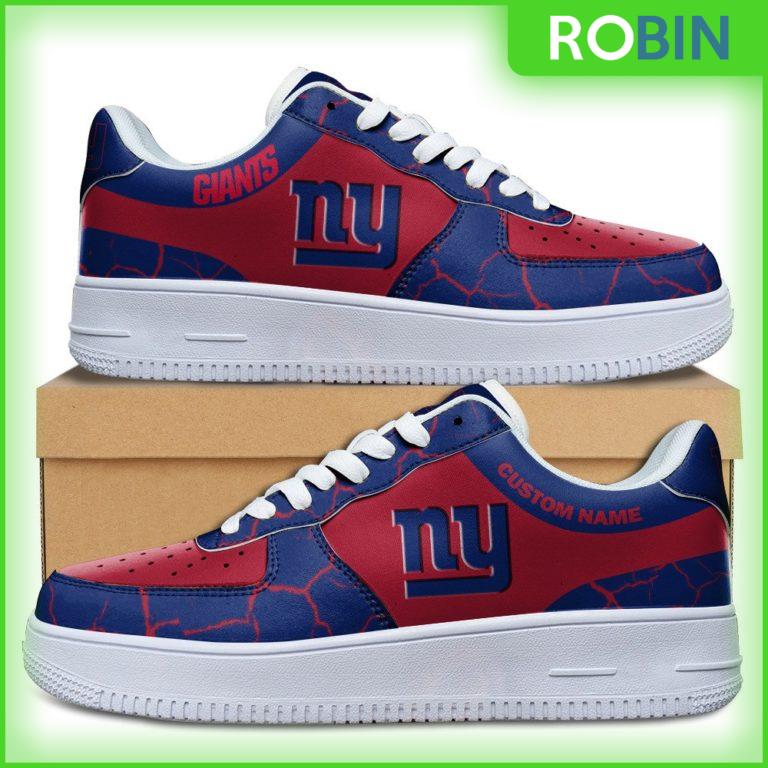 Custom Name New York Giants NFL Custom AF1 Sneakes