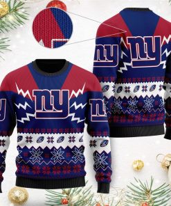 New York Giants Team 3D Christmas Ugly Sweater New York Giants Team 3D Christmas Ugly Sweater