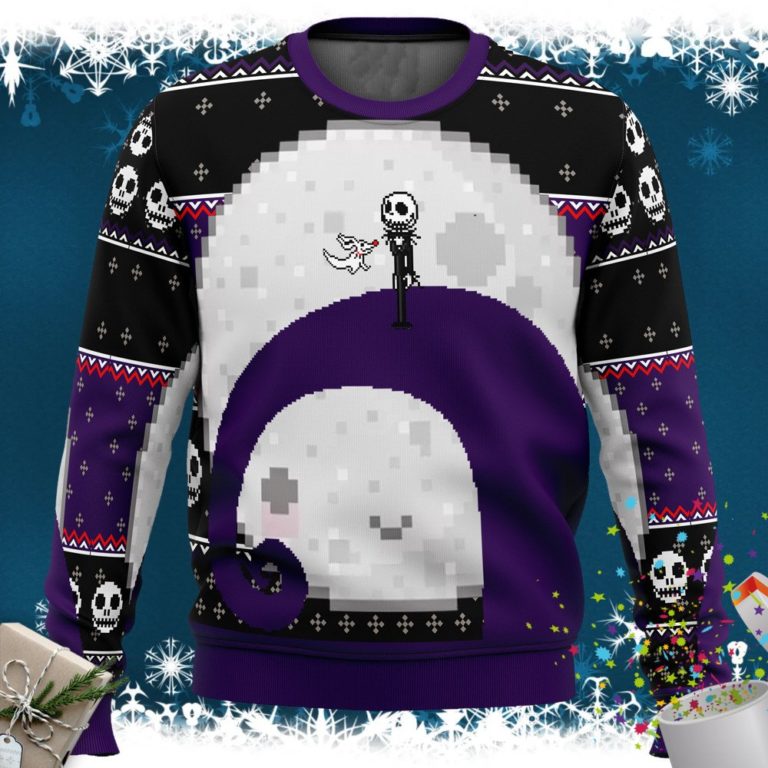 Nightmare Before Christmas Jack Moon Ugly Christmas Sweater