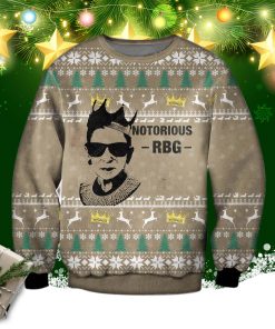 Notorious R.B.G Christmas Ugly Sweater Notorious R.B.G Christmas Ugly Sweater
