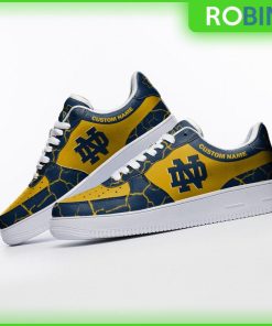 Custom Name Notre Dame Fighting Irish NCAA Custom AF1 Sneakes