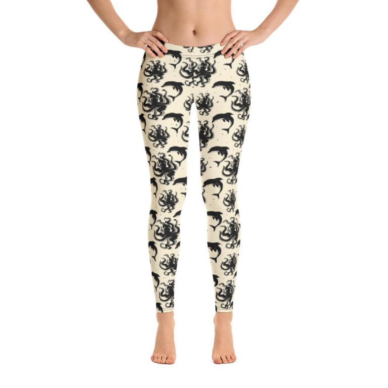 Octopus Dolphin High Waisted Leggings