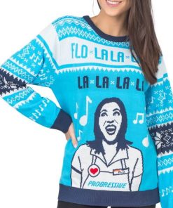 Official Progressive Singing Flo! Voice Box Ugly Sweater