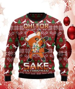 Oh For Fox Sake Ugly Christmas Sweater