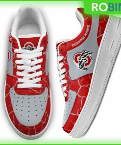 Custom Name Ohio State Buckeyes NCAA Custom AF1 Sneakes