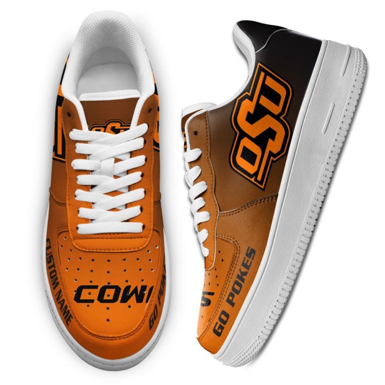 Personalized Oklahoma State Cowboys Custom AF1 Sneakes