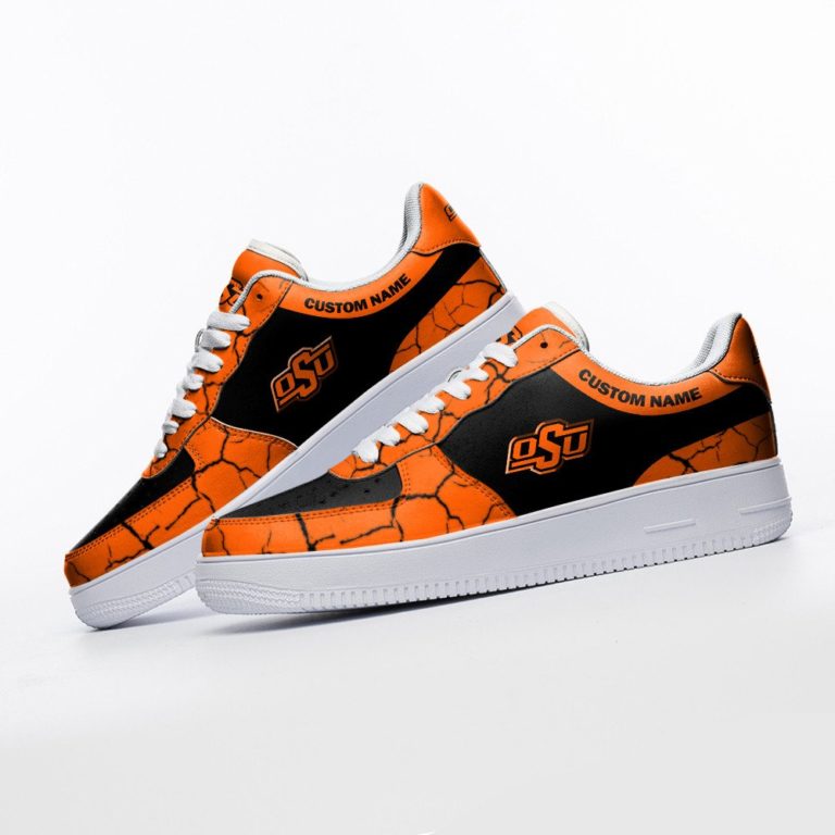Oklahoma State Cowboys NCAA Custom AF1 Sneakes