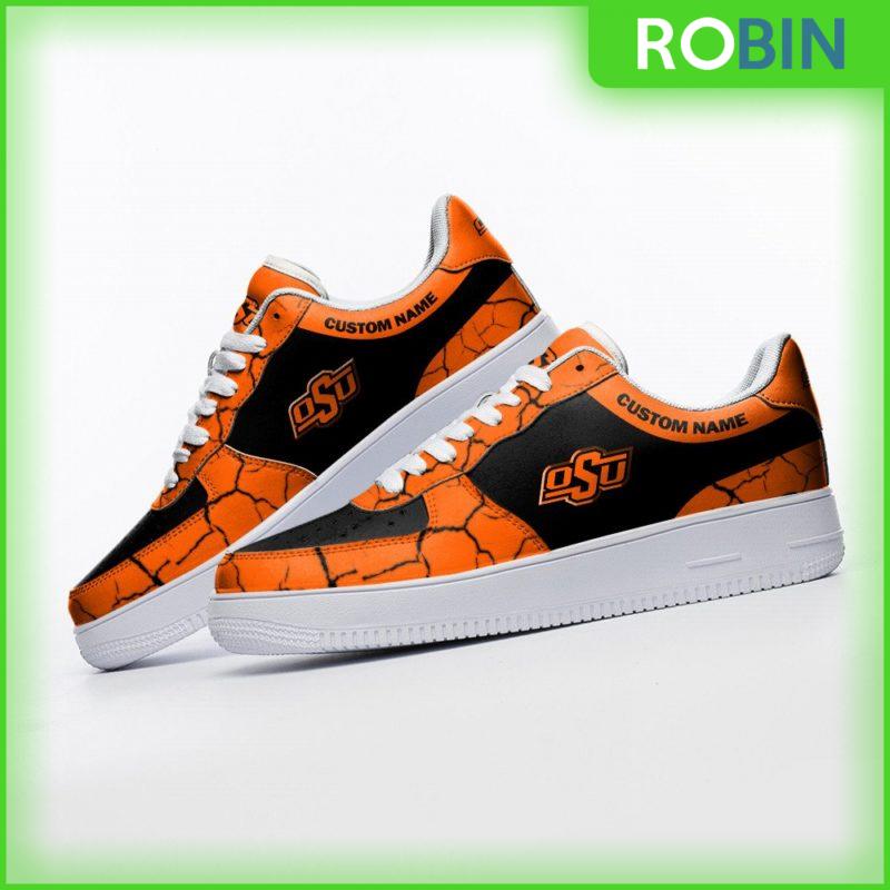 Oklahoma State Cowboys NCAA Custom AF1 Sneakes