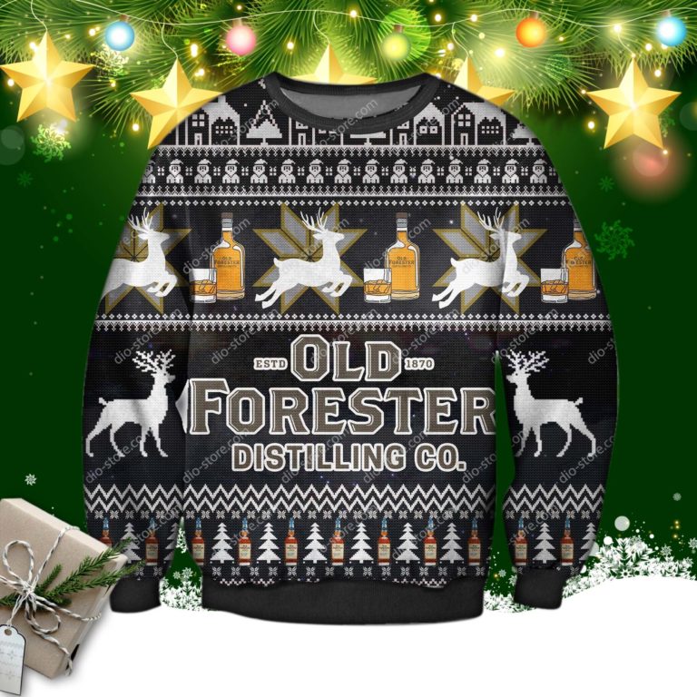 Old Forester Knitting Pattern 3d Print Ugly Sweatshirt