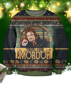 One Does Not Simply Walk Into Mordor Ugly Christmas Sweatshirt