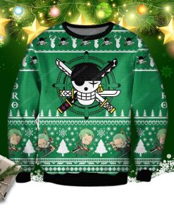 One Piece Zoro 3d Print Ugly Christmas Sweatshirt