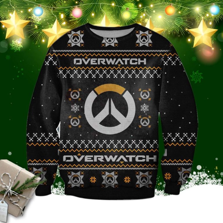 Overwatch Game 3d Knitting Pattern Print Ugly Christmas Sweater