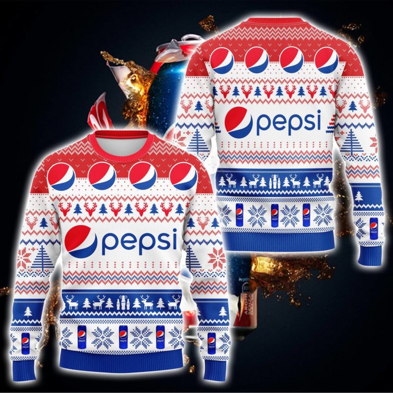 Pepsi 3D Printed Ugly Christmas Sweatshirt