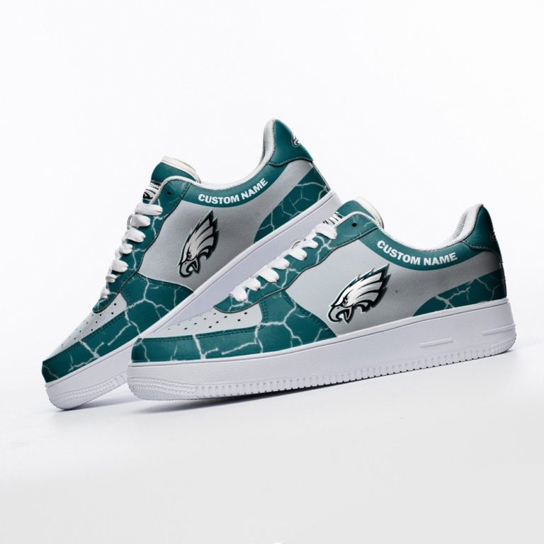 Personalized Philadelphia Eagles NFL Custom AF1 Sneakes