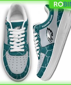 Personalized Philadelphia Eagles NFL Custom AF1 Sneakes Personalized Philadelphia Eagles NFL Custom AF1 Sneakes