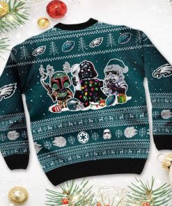 Philadelphia Eagles Star Wars Ugly Christmas Sweater Darth Vader Boba Fett Stormtrooper Philadelphia Eagles Star Wars Ugly Christmas Sweater Darth Vader Boba Fett Stormtrooper
