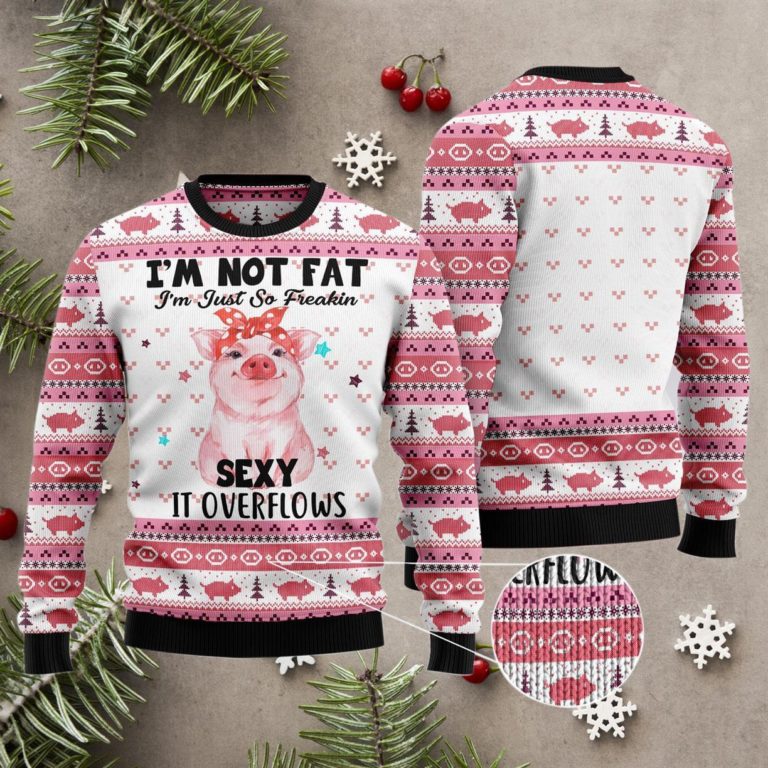 Pig Overflows Christmas Ugly Sweater