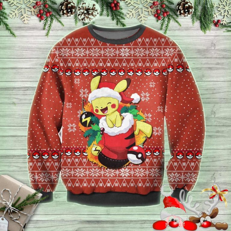 Pikachu Christmas Ugly Sweatshirt