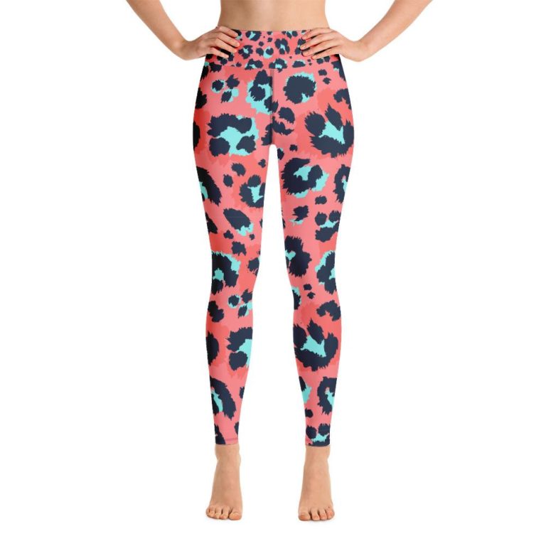 Pink Leopard Leggings Women