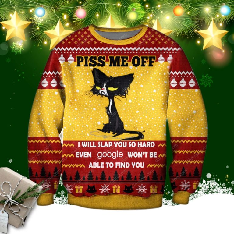 Piss Me Off 3d Print Ugly Christmas Sweatshirt